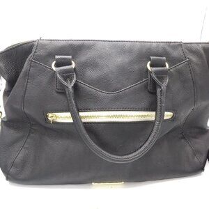 Steve Madden Shoulder Bag  -Bl w/ Wh /Gold Accents